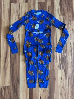 Hanna Andersson Mammoth Pajama Set Size 130 US 8 Organic Cotton NWT
